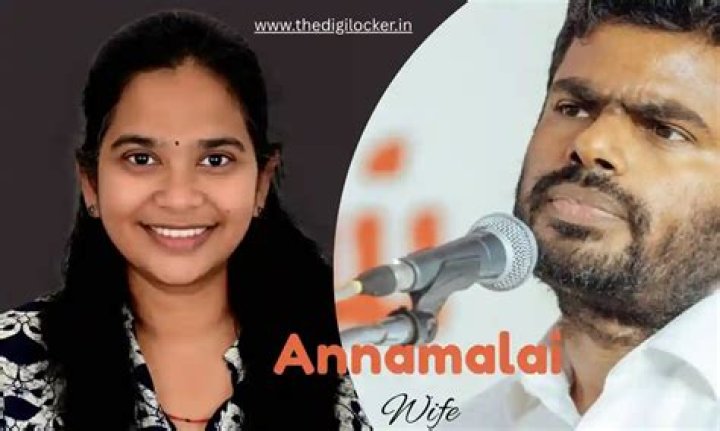 Annamalai's Wife's Career: Insights Into Her Professional Journey