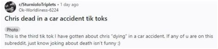 Chris Sturniolo, Rising Star, Passes Away Unexpectedly