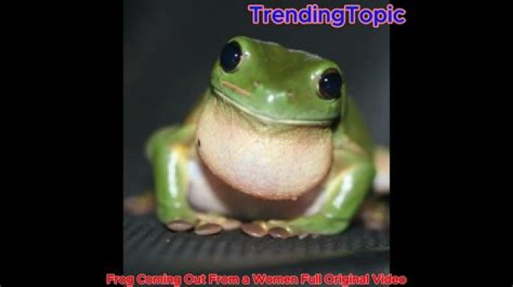 Unbelievable: Frog Emerges From Woman's Body In Chilling Original Video