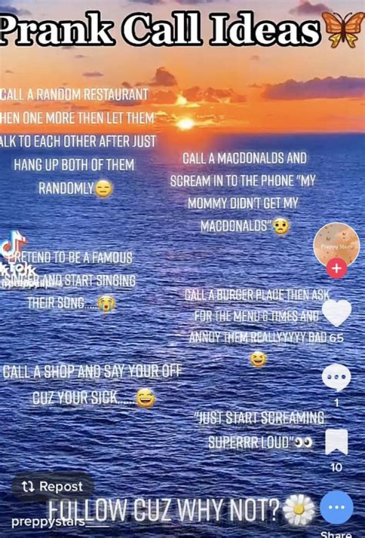 Funny Prank Call Ideas