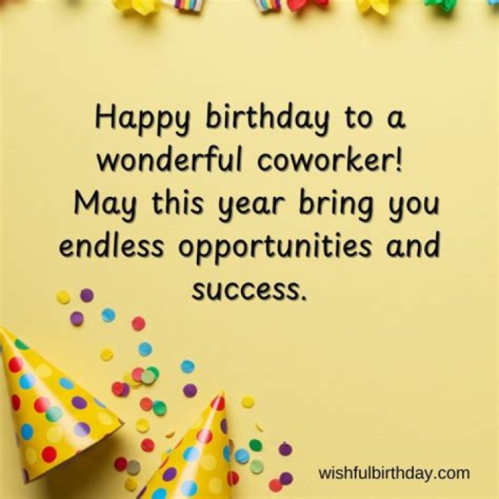 Happy Birthday Wishes For A Wonderful Coworker