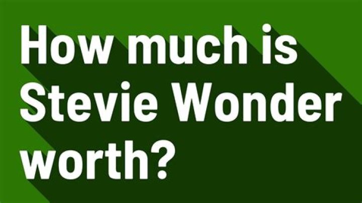 An Eye-Opening Look At Stevie Wonder's Financial Empire: Net Worth Revealed