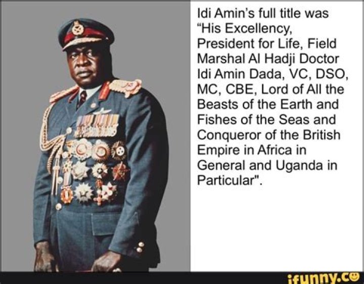 Unveiling Idi Amin's Title: Discoveries And Insights