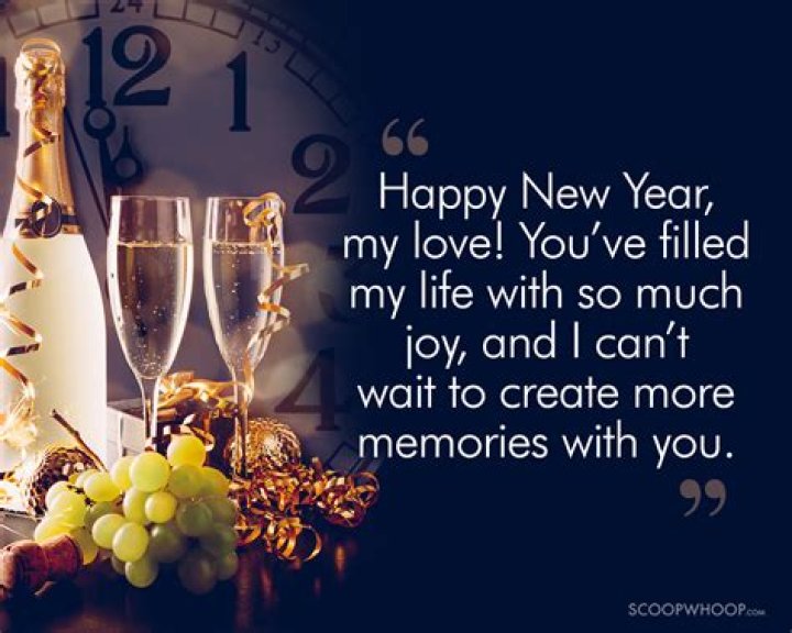 Happy New Year's Wishes Of Love And Joy