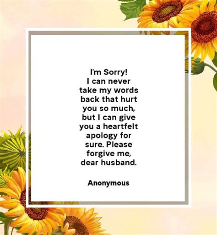 Sorry Msg For Husband