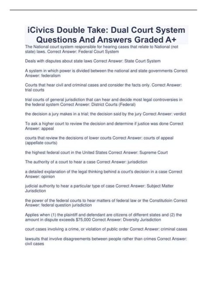 The Comprehensive Guide To Understanding A Dual Court System