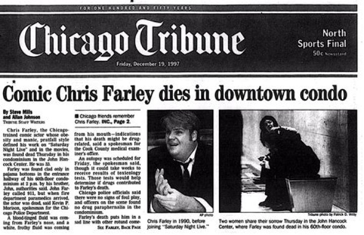 The Tragic Death Of Comedian Chris Farley