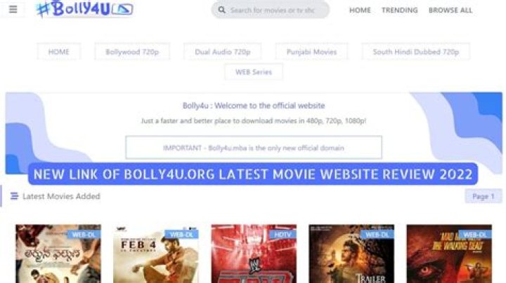 The Ultimate Hollywood Destination: Bolly4u Org